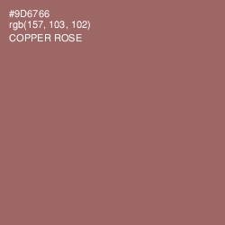 #9D6766 - Copper Rose Color Image
